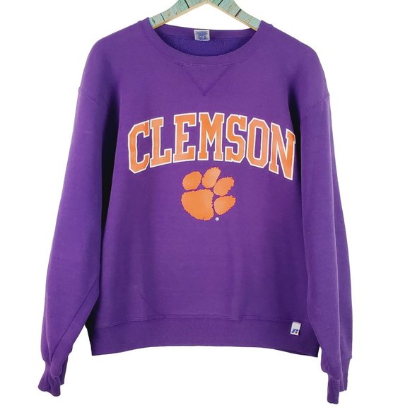 Russell Athletic Other - Early 2000's Y2K Russell Athletic Clemson Tigers Paw Print Sweatshirt Sz S